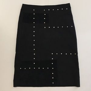 Cynthia Steffe Patchwork/Studded Skirt
